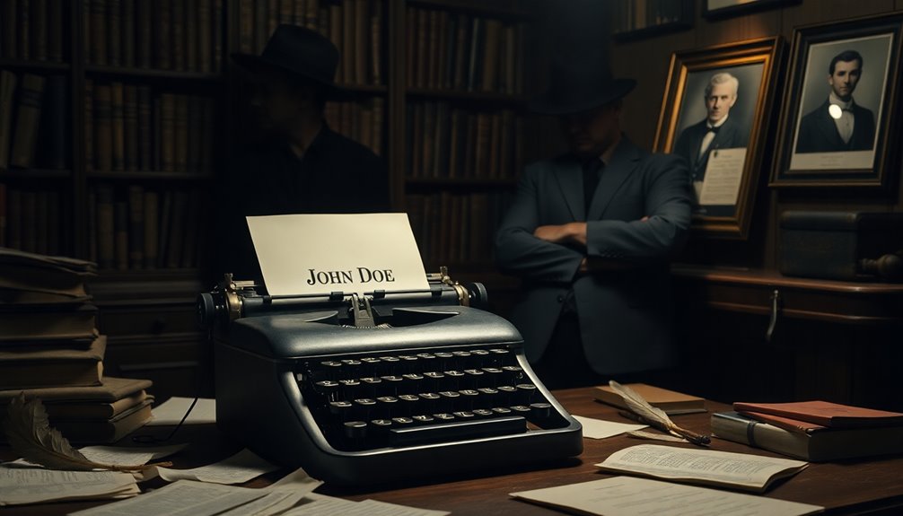 authors concealing true identities