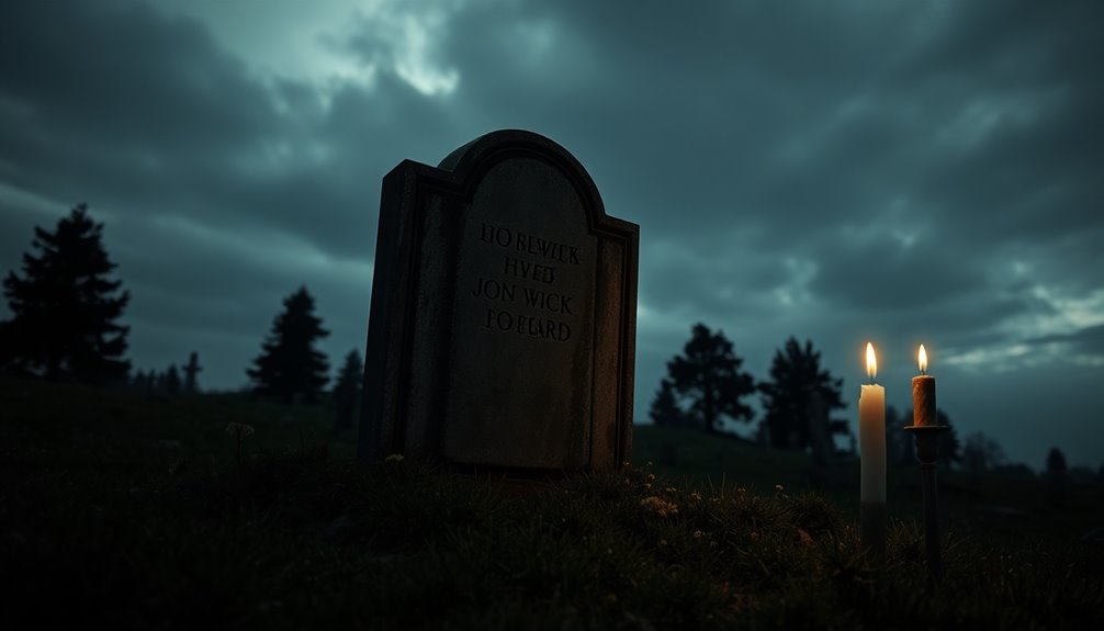 gravestone symbolizes transformation and rebirth