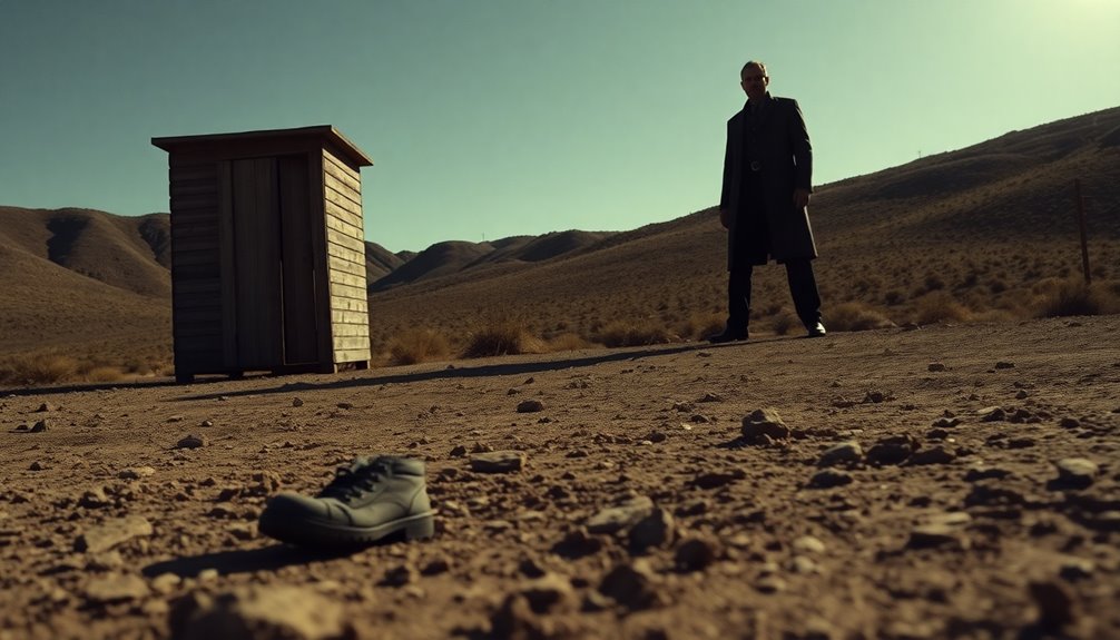 outhouse encounter symbolizes degradation