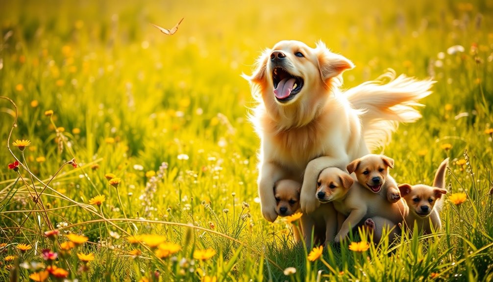 playful dogs joyful antics