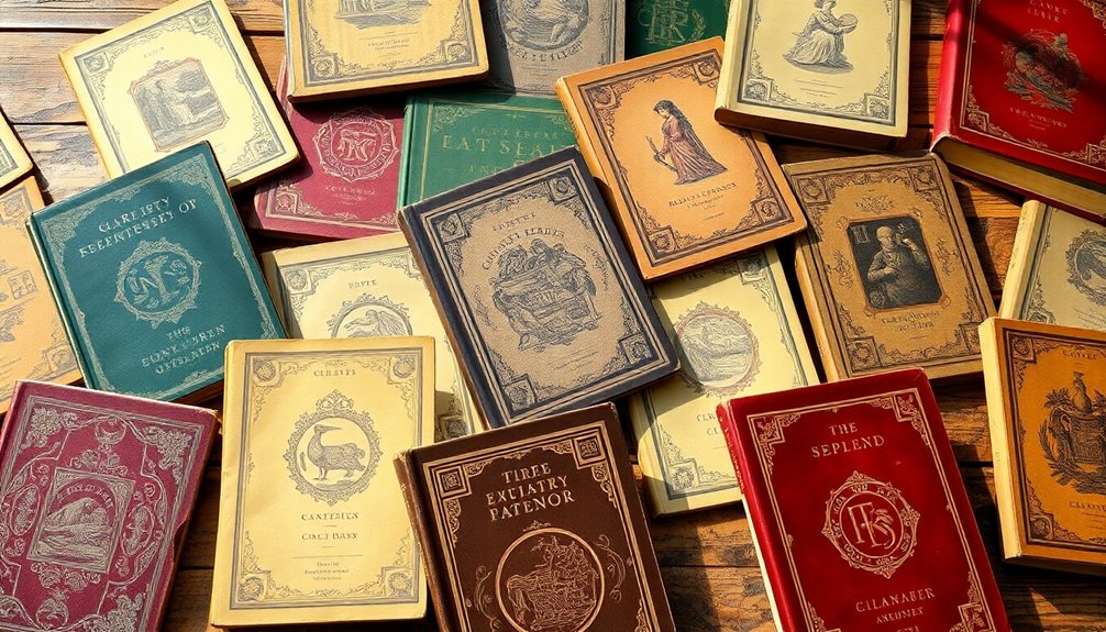 artistic vintage book covers