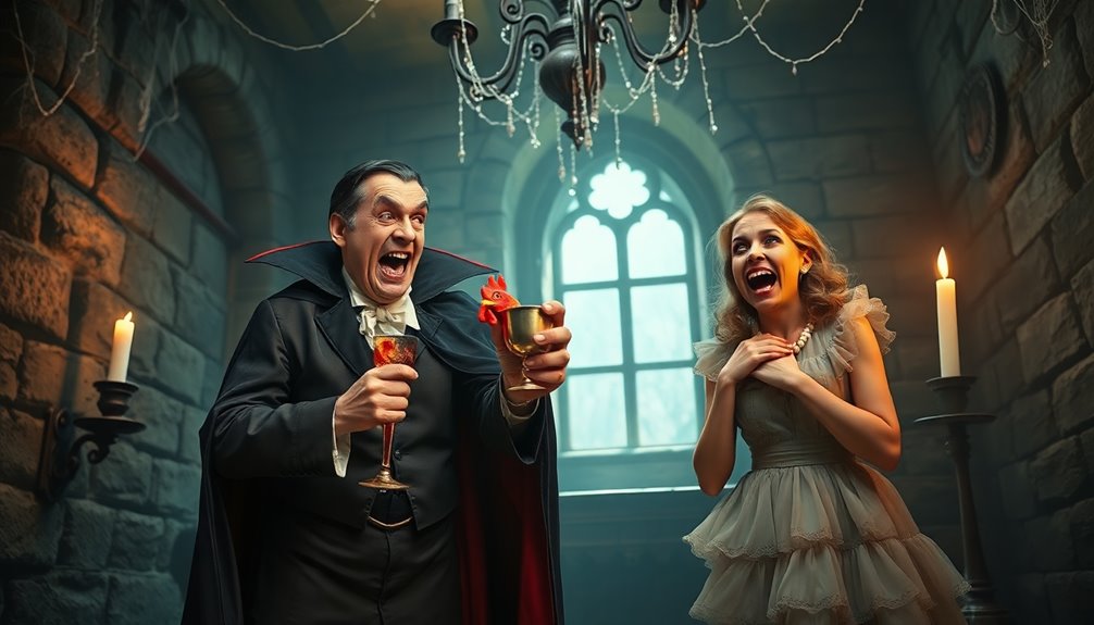 comedy enhances horror narrative