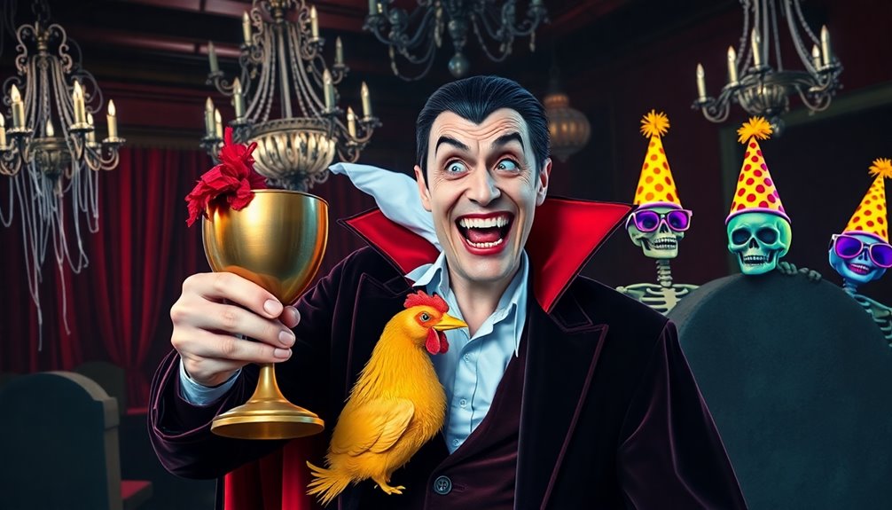 horror transforms into humor