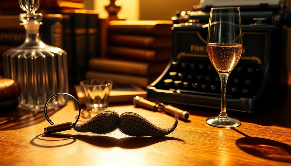 meticulous detective iconic mustache