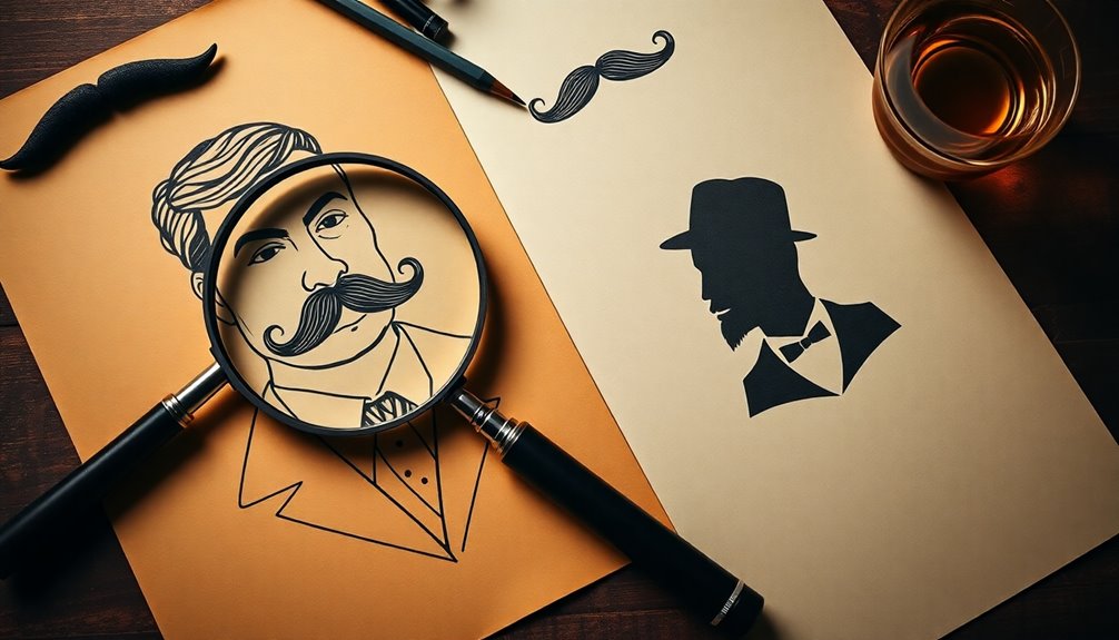 mustaches symbolize character depth