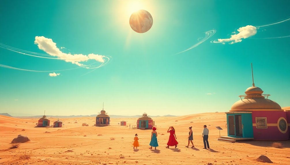 vibrant whimsical storytelling landscape