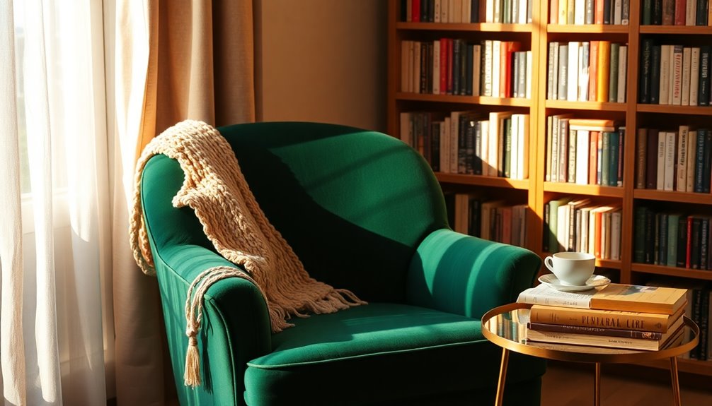comfortable aesthetic reading chair