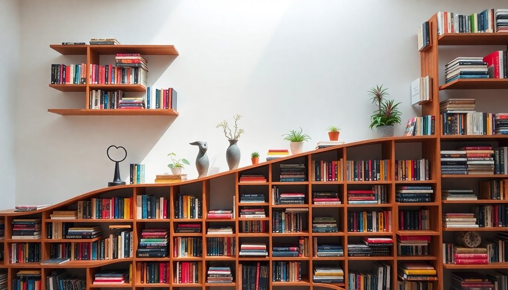 artful bookshelf displays transform spaces