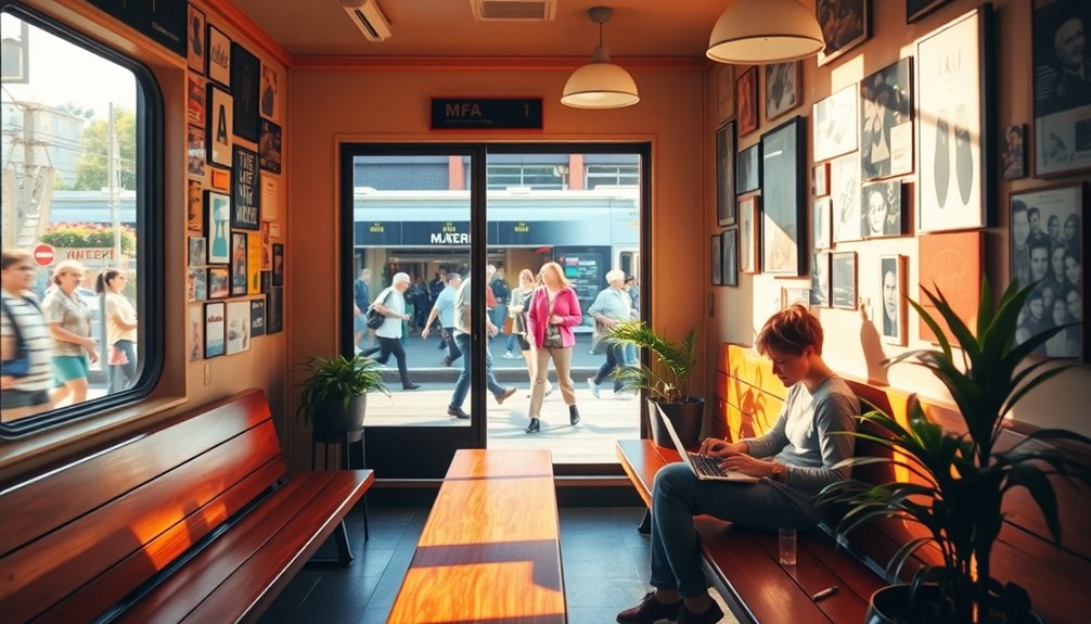 train ambiance boosts writing productivity