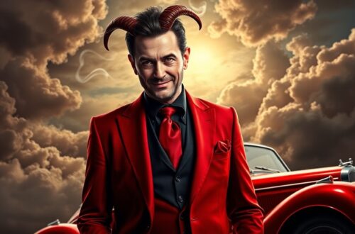 witty demon with flair